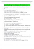 Quality Engineer Exam - Part 1 Rated A&plus;