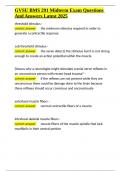 GVSU BMS 291 Midterm Exam Questions And Answers Latest 2025&period;docx