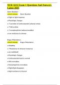 NUR 3225 Exam 1 Questions And Answers Latest 2025.docx