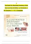  Test Bank For Illustrated Anatomy of the Head and Neck 6th Edition  by Fehrenbach &vert;&vert; All Chapters 1 &ndash; 12 &vert;&vert;Complete &emsp;
