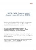 D079 - WGU Questions And Answers Latest Update &lpar;2025&rpar;&excl;&excl;