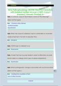 WCU Pathophysiology MIDTER PRACTICE Questions  with Detailed Verified Answers &lpar;100&percnt; Correct  Answers&rpar; &sol;Already Graded A&plus;