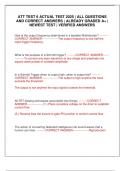 ATT TEST 6 ACTUAL TEST 2025 &vert; ALL QUESTIONS AND CORRECT ANSWERS &vert; ALREADY GRADED A&plus; &vert; NEWEST TEST &vert; VERIFIED ANSWERS