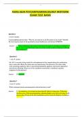 NURS 6630 PSYCHOPHARMACOLOGY MIDTERM  EXAM TEST BANK