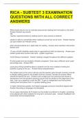 RICA - SUBTEST 3 EXAMINATION QUESTIONS WITH ALL CORRECT ANSWERS 