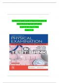 Test Bank For Seidel's Guide to Physical Examination An Interprofessional Approach 10th Edition by Jane W&period; Ball