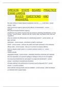 Oregon State Board Practice Exam&colon; Laws &   &Tab;Rules questions and answers&period;&Tab;       