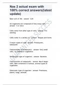 Nas 2 actual exam with 100&percnt; correct answers&lpar;latest update&rpar;