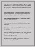 MSN 570 ADVANCE PATHO MIDTERM EXAM STUDY GUIDE