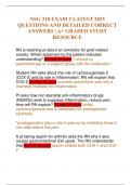 NSG 318 EXAM 2 LATEST 2025 QUESTIONS AND DETAILED CORRECT ANSWERS &vert; A&plus; GRADED STUDY RESOURCE