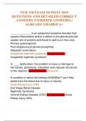 NUR 318 EXAM NEWEST 2025 QUESTIONS AND DETAILED CORRECT ANSWERS &lpar;VERIFIED ANSWERS&rpar; &vert; ALREADY GRADED A&plus;