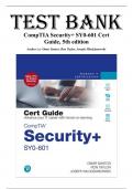Test Bank for CompTIA Security&plus; SY0-601 Cert Guide&comma; 5th edition by Omar Santos
