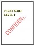 Exam &lpar;elaborations&rpar; NICET Soils level 1