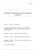 Biology 2200 &lpar;2025&rpar;&excl;&excl;