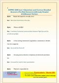 AVMG 3600 test 3 Questions and Correct Detailed  Answers &lpar;Verified Answers&rpar; &vert;&vert;Already Graded  A&plus;&vert;&vert;Newest Version