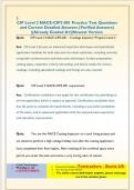 CIP Level 2 NACE-CIP2-001 Practice Test Questions  and Correct Detailed Answers &lpar;Verified Answers&rpar;  &vert;&vert;Already Graded A&plus;&vert;&vert;Newest Version
