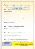 ELFF review pt 2 Questions and Correct Detailed  Answers &lpar;Verified Answers&rpar; &vert;&vert;Already Graded  A&plus;&vert;&vert;Newest Version