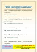 ELFG test Questions and Correct Detailed Answers  &lpar;Verified Answers&rpar; &vert;&vert;Already Graded A&plus;&vert;&vert;Newest  Version