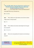 Fire and life safety educator Questions and Correct  Detailed Answers &lpar;Verified Answers&rpar; &vert;&vert;Already  Graded A&plus;&vert;&vert;Newest Version
