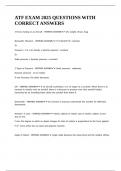 ATF EXAM 2025 QUESTIONS WITH CORRECT ANSWERS