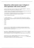 federal law enforcement exam 1 &lpar;chapter 4 ATF&rpar; Questions with correct answers&period;