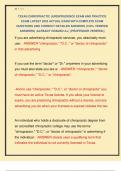 TEXAS CHIROPRACTIC JURISPRUDENCE EXAM AND PRACTICE  EXAM LATEST 2025 ACTUAL EXAM WITH COMPLETE EXAM  QUESTIONS AND CORRECT DETAILED ANSWERS &lpar;100&percnt; VERIFIED  ANSWERS&rpar; &vert;ALREADY GRADED A&plus;&vert; &vert;&vert;PROFESSOR VERIFIED&vert;&vert; 