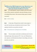 OB&sol;Maternity HESI Assignment exam Questions and  Correct Detailed Answers &lpar;Verified Answers&rpar;  &vert;&vert;Already Graded A&plus;&vert;&vert;Newest Version