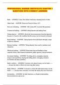 PROFESSIONAL BANKER CERTIFICATE CHAPTER 1 QUESTIONS WITH CORRECT ANSWERS