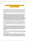 PRO BANKER EXAM QUESTIONS WITH 100&percnt; CORRECT ANSWERS