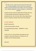 TMC NBRC ACTUAL EXAM&comma; PRACTICE EXAM AND STUDYGUIDE  &lpar;ALL IN ONE DOCUMENT&rpar; LATEST 2025 ACTUAL EXAM WITH  COMPLETE EXAM QUESTIONS AND CORRECT DETAILED ANSWERS  &lpar;100&percnt; VERIFIED ANSWERS&rpar; &vert;ALREADY GRADED A&plus;&vert; &vert;&vert;PROFESSOR  VERIFIED&vert;&vert; 