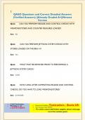 QASO Questions and Correct Detailed Answers  &lpar;Verified Answers&rpar; &vert;&vert;Already Graded A&plus;&vert;&vert;Newest  Version