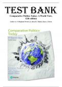 Test Bank for Comparative Politics Today&colon; A World View&comma; 12th edition by G Bingham Powell&comma; Jr&period;