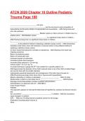ATCN 2025 Chapter 10 Outline Pediatric Trauma Exam 2025&sol;2026 Questions With Completed Solutions&period;
