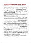 ATCN 2025 Chapter 4 Thoracic Injuries Exam Questions With Completed Solutions&period;
