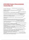 ATCN 2020 Chapter 8 Musculoskeletal Trauma Exam 2025&sol;2026 Questions With Completed & Verified Solutions&period;