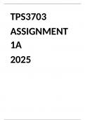 TPS3703 ASSIGNMENT 1A 2025