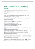 RBC 1 California P&period;O&period;S&period;T Test Study Guide Questions and Answers&vert;2025 Update 100&percnt; Correct
