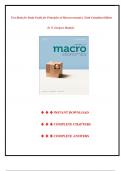 Test Bank - Study Guide for Principles of Macroeconomics&comma; Sixth Canadian Edition by N&period; Gregory Mankiw &vert;All Chapters