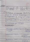 Best question and d and F block reaction 