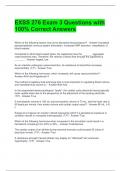 EXSS 276 Exam 3 Questions with 100&percnt; Correct Answers 