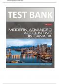 TEST BANK FOR Modern Advanced Accounting in Canada 9th Edition by Darrell Herauf & Murray Hilton &vert;ISBN&colon; 9781259654695&vert; All Chapters Verified &vert;&vert; Guide A&plus;