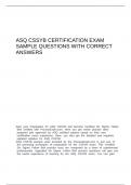ASQ CSSYB Certification Exam Sample Questions
