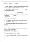 TN DMV PERMIT PRACTICE &lpar; UPDATED 2025 &rpar; &vert; QUESTIONS WITH 100&percnt; VERIFIED ANSWERS AND COMPREHENSIVE RATIONALES &vert; GRADED A&plus;