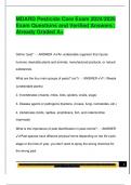 MDARD EXAM PACKAGE DEAL QUESTIONS AND VERIFIED DETAILED ANSWERS &vert; 100&percnt; GUARANTEED PASS &vert; ALREADY GRADED A&plus;