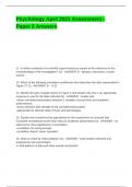 Psychology April 2021 Assessment - Paper 2 Answers&period;