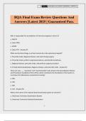 BQA Final Exam Review Questions And Answers &vert;Latest 2025 &vert; Guaranteed Pass&period;