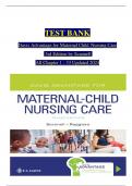 Test Bank for Davis Advantage for Maternal Child Nursing Care 3rd Edition Scannell &vert; 9781719640985 &vert; &vert; Chapter 1-33 &vert; All Chapters with Answers and Rationals