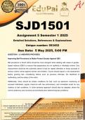 SJD1501 Assignment 5 &lpar;COMPLETE ANSWERS&rpar; Semester 1 2025 &lpar;593452&rpar; - DUE 5 May 2025