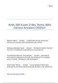 Anth 340 Exam 2 Key Terms With Correct Answers &lpar;2025&rpar;&excl;&excl;