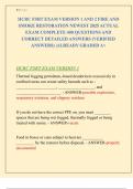 IICRC FSRT EXAM VERSION 1 AND 2 FIRE AND  SMOKE RESTORATION NEWEST 2025 ACTUAL  EXAM COMPLETE 400 QUESTIONS AND  CORRECT DETAILED ANSWERS &lpar;VERIFIED  ANSWERS&rpar; &vert;ALREADY GRADED A&plus;
